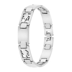 Aquarius steel man bracelet