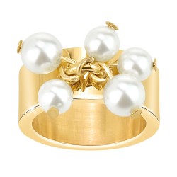 BR01 ring adorned with pearls