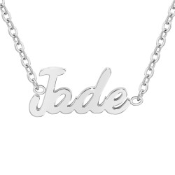 Jade name necklace