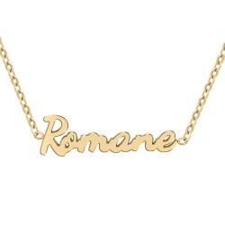 Roman name necklace