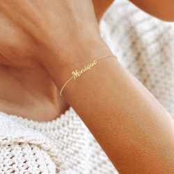 Monique name bracelet