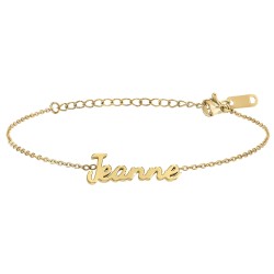 Jeanne name bracelet