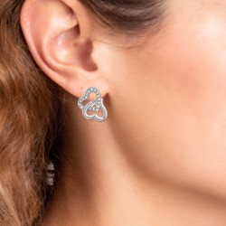 BR01 heart earrings adorned...