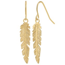 Boucles d'oreilles plume BR01