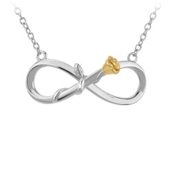 Collier infini rose par BR01