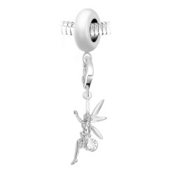 Steel pearl charm with...